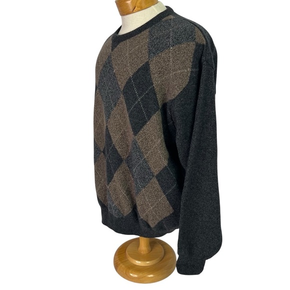 J.P. TILFORD FOR HARRY ROSEN Men’s Sweater Sz Large Vtg Merino Wool/Cashmere - Picture 3 of 12